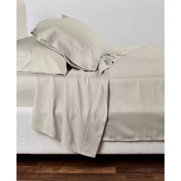 Heritage Home 800TC 4-Pc Full Cotton Blend Sheet Set Gray MSRP $140 - Picture 4 of 4